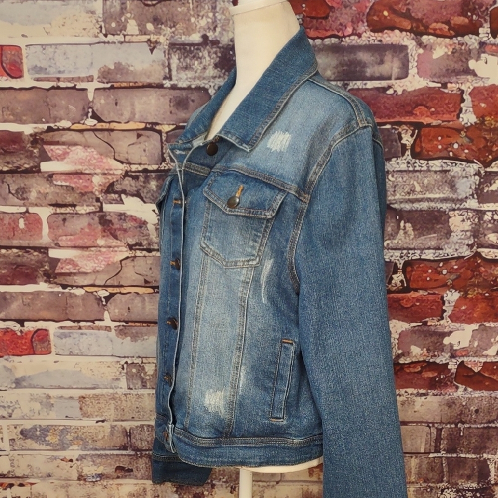 Fairchild Embroidered Denim Jacket - Picture 3 of 7